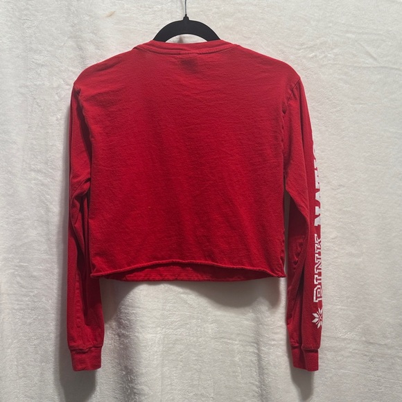 PINK Victoria's Secret Red Snowflake Crop Top - Picture 3 of 4